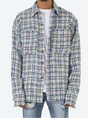 mnml Oversized Raw Edge Flannel
